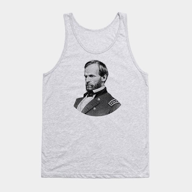 General William Tecumseh Sherman - Civil War Tank Top by warishellstore